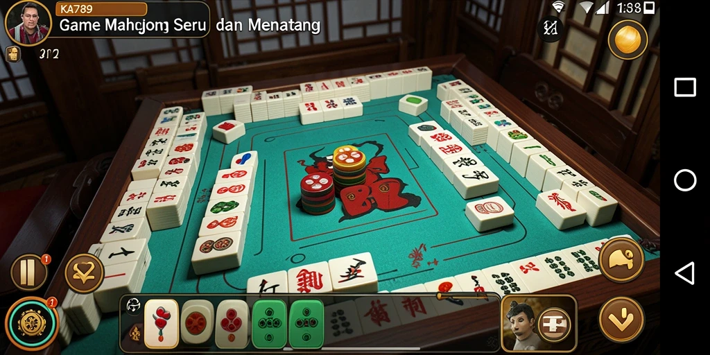 Screenshot gameplay KA789 menampilkan momen menarik dalam permainan Mahjong.