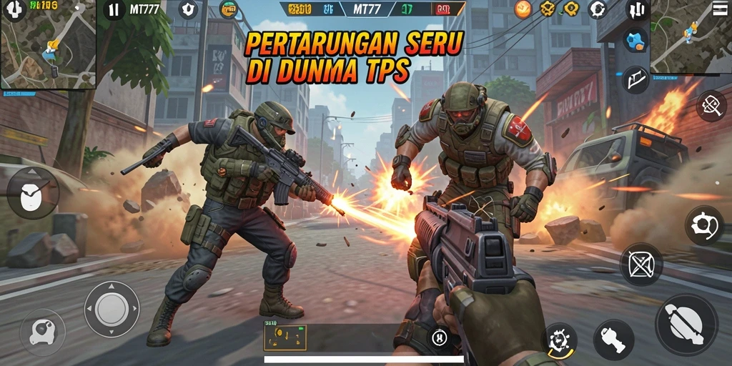 Gameplay seru di dunia TPS yang menantang.